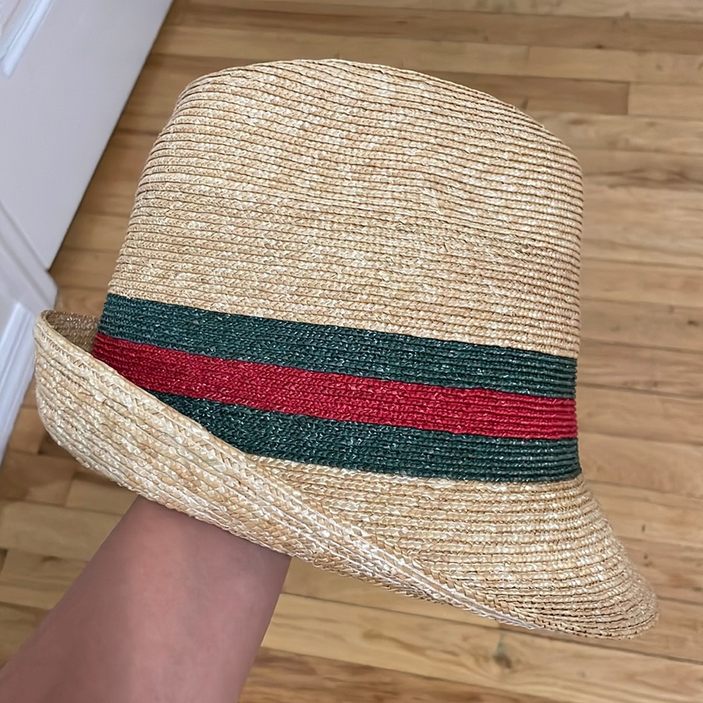 Gucci Woven Straw Bucket Hat
